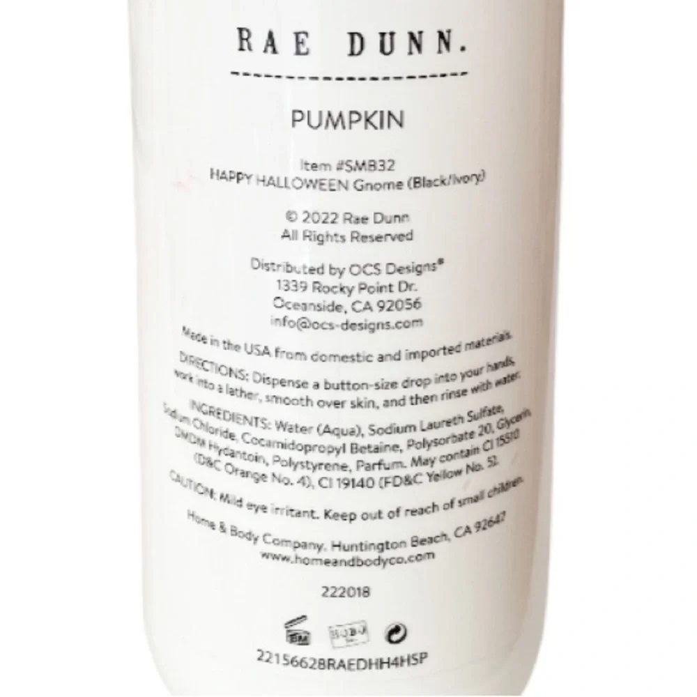 NEW Rae Dunn HAPPY HALLOWEEN Hand Soap 🎃🫧🎃